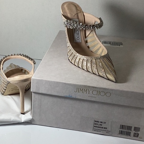 Jimmy Choo
100mm Bing crystal-embellished mules - Picture 11 of 15